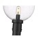 Z-Lite Laurent Outdoor Post Mounted Fixture, 1-Light, 12 In.W x 89.5 In.H, Black/Clear Seedy 599PHB-567P-BK - alternate 3